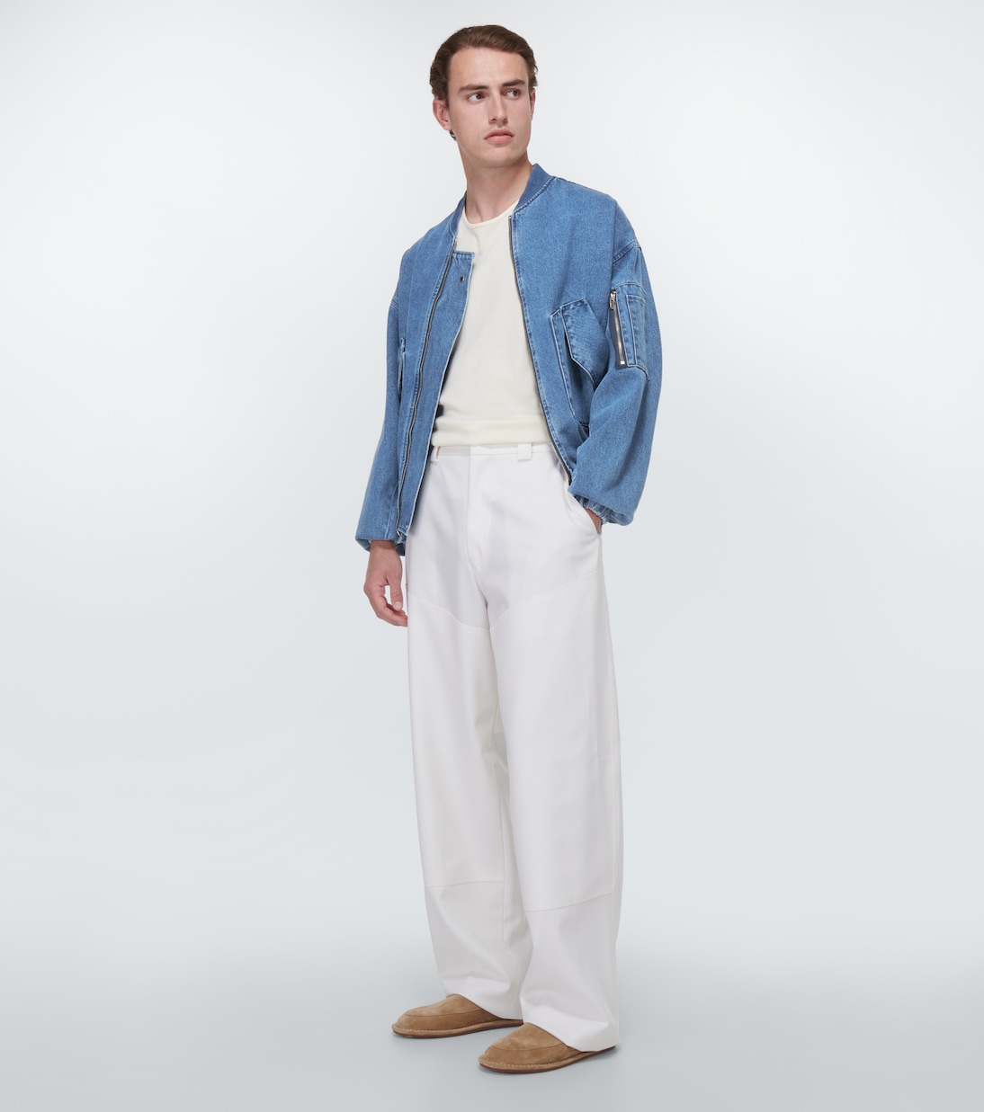 Chaqueta bomber Cade en denim | The Frankie Shop