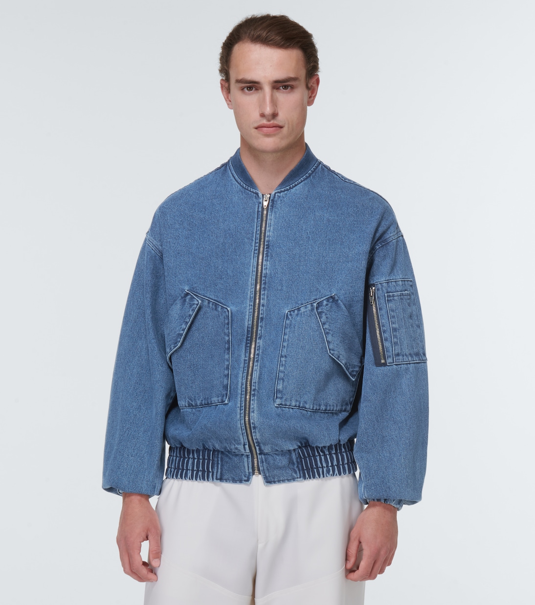 Chaqueta bomber Cade en denim | The Frankie Shop