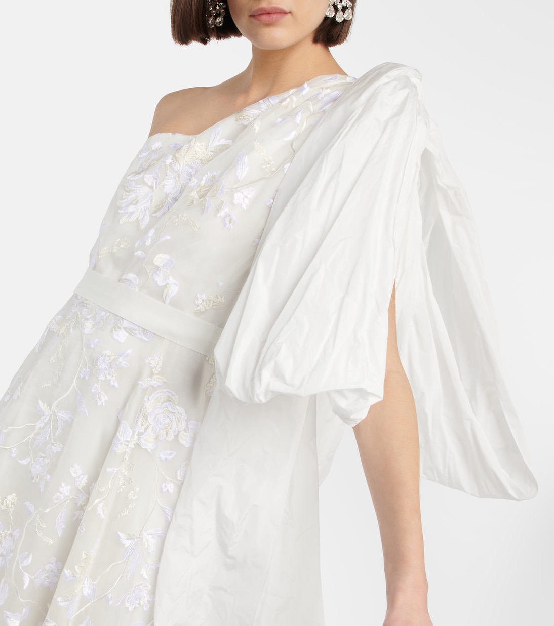 Robe de mariée longue Hanne brodée en soie | Erdem