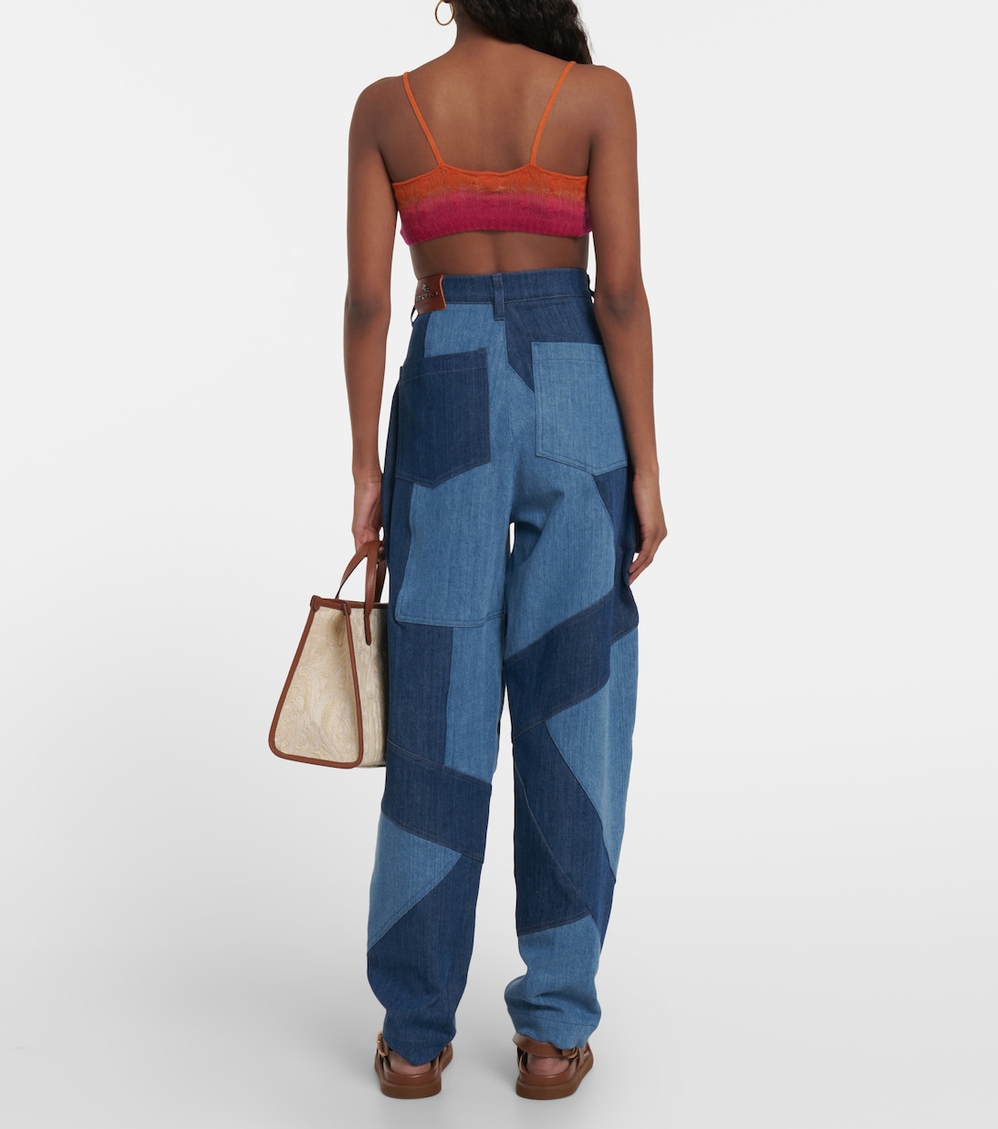 Colorblocked wool bralette | Etro
