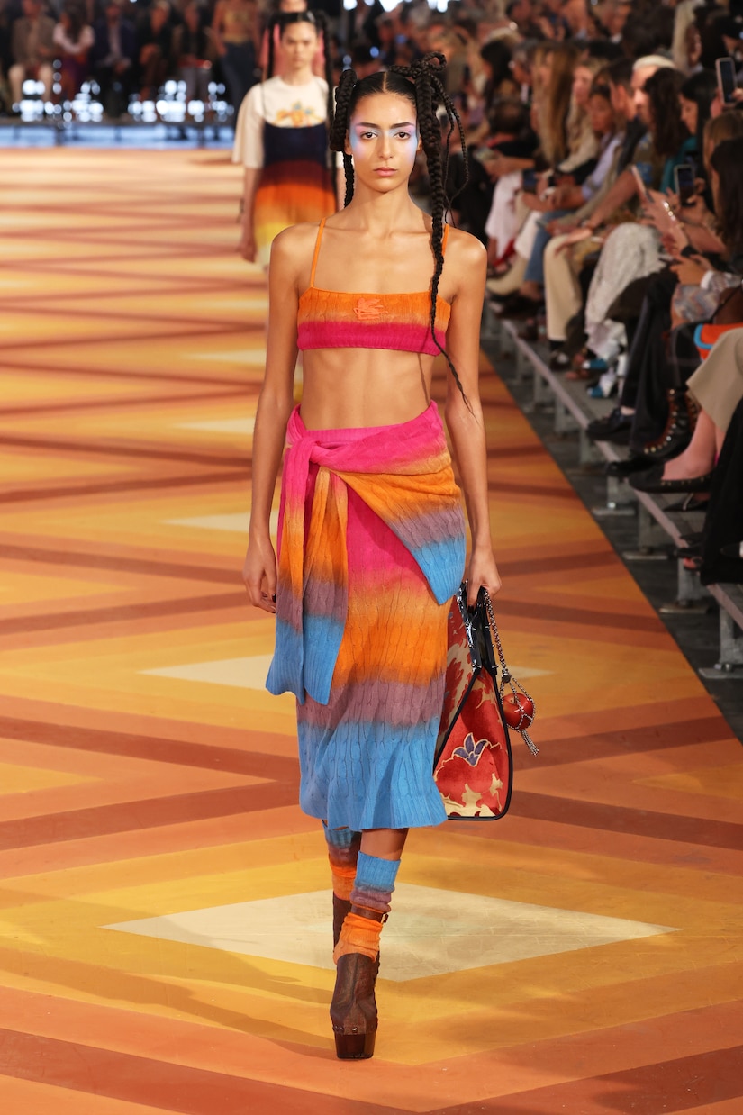 Colorblocked wool bralette | Etro