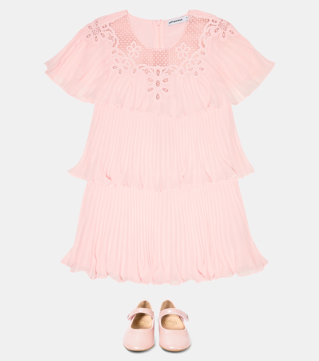 Kleid aus Chiffon | Self-Portrait Kids