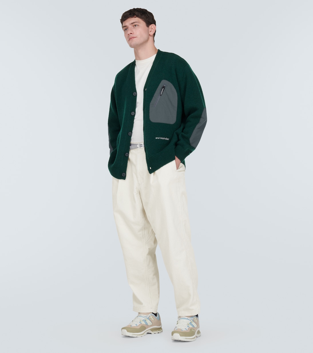 Cotton corduroy pants | And Wander