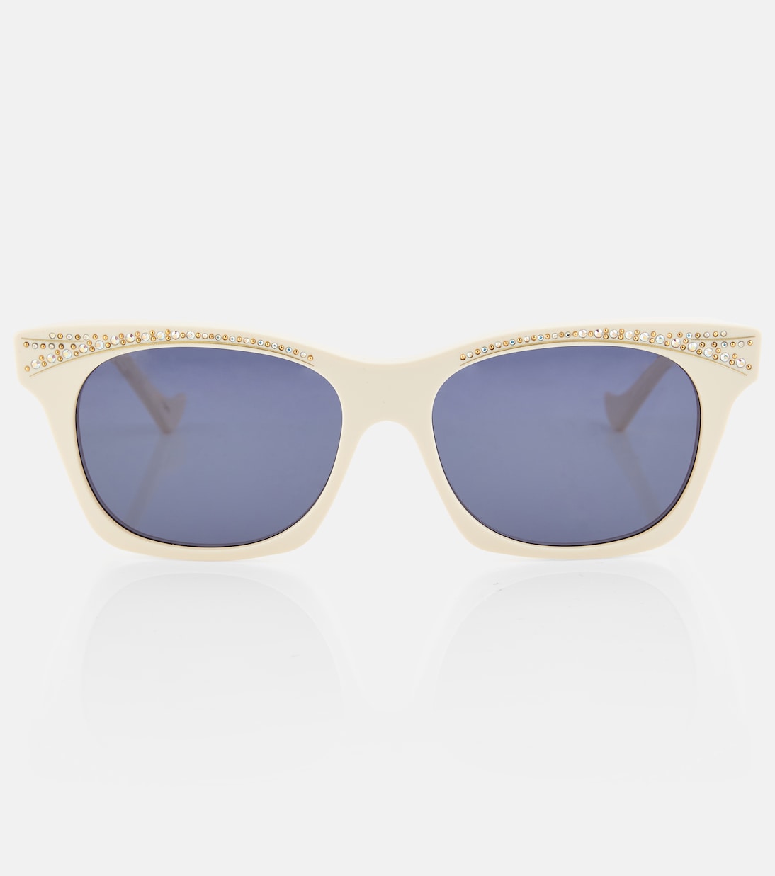 Occhiali da sole cat-eye con cristalli | Gucci