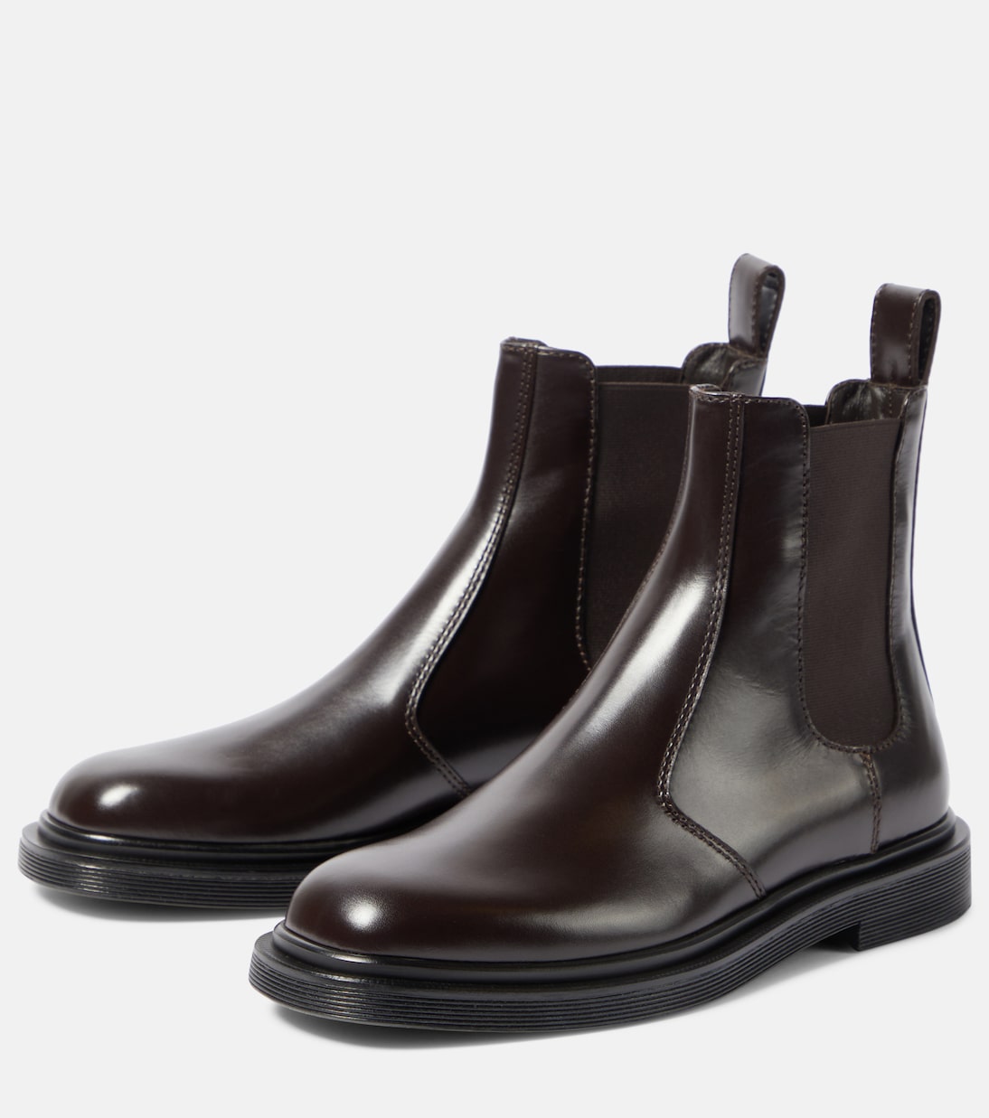 Elastic Ranger leather ankle boots | The Row
