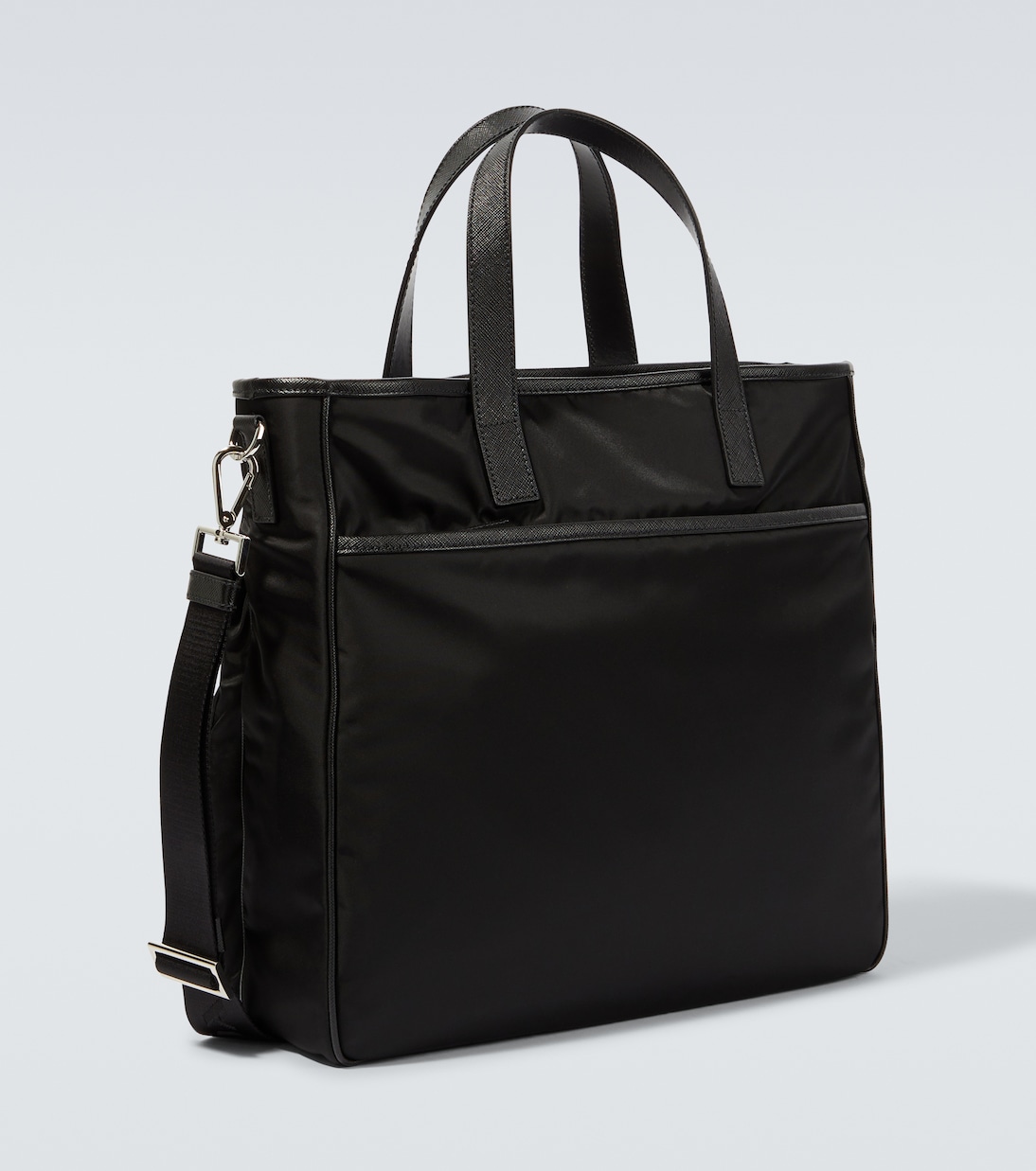 Tote aus Re-Nylon mit Leder | Prada