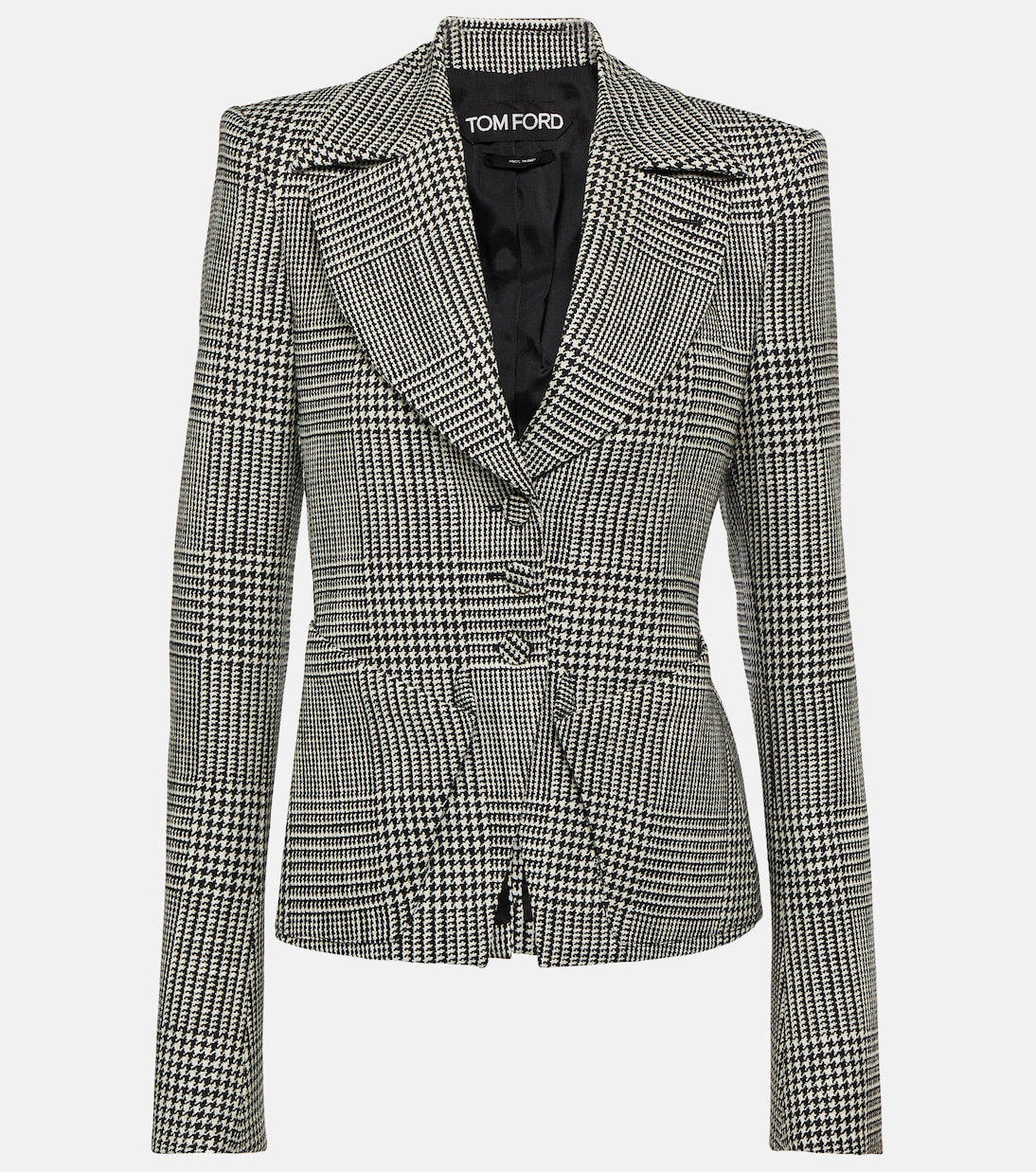 Checked virgin wool jacket | Tom Ford