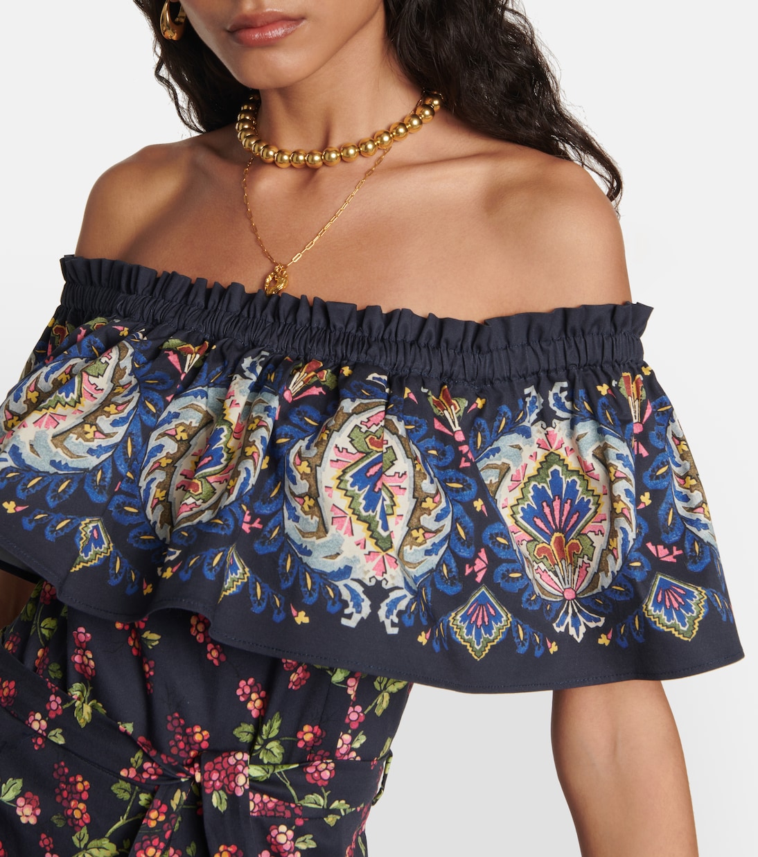 Maxikleid aus einem Baumwollgemisch | Etro