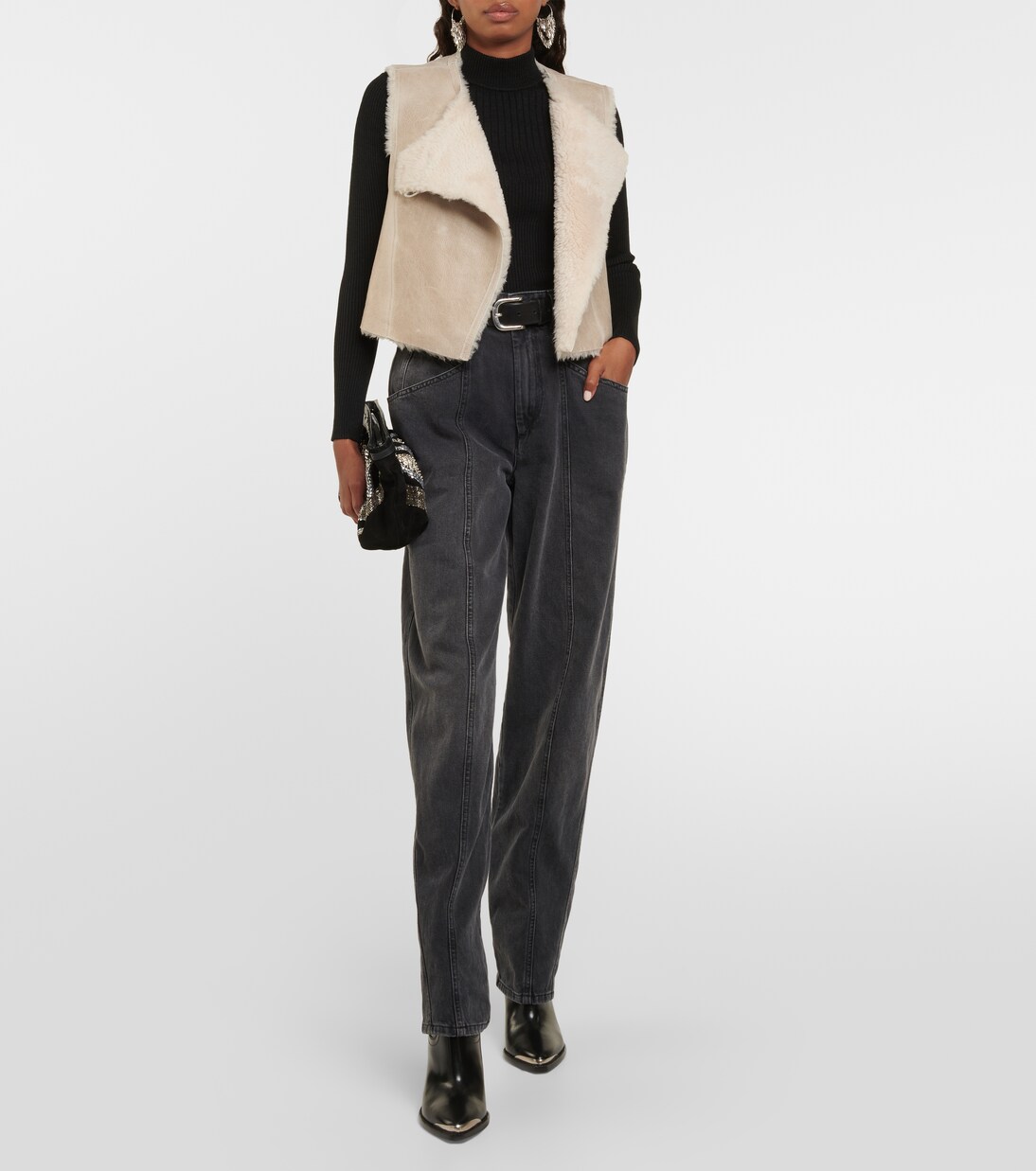 Jersey de cuello alto Ickaria en mezcla de lana | Isabel Marant