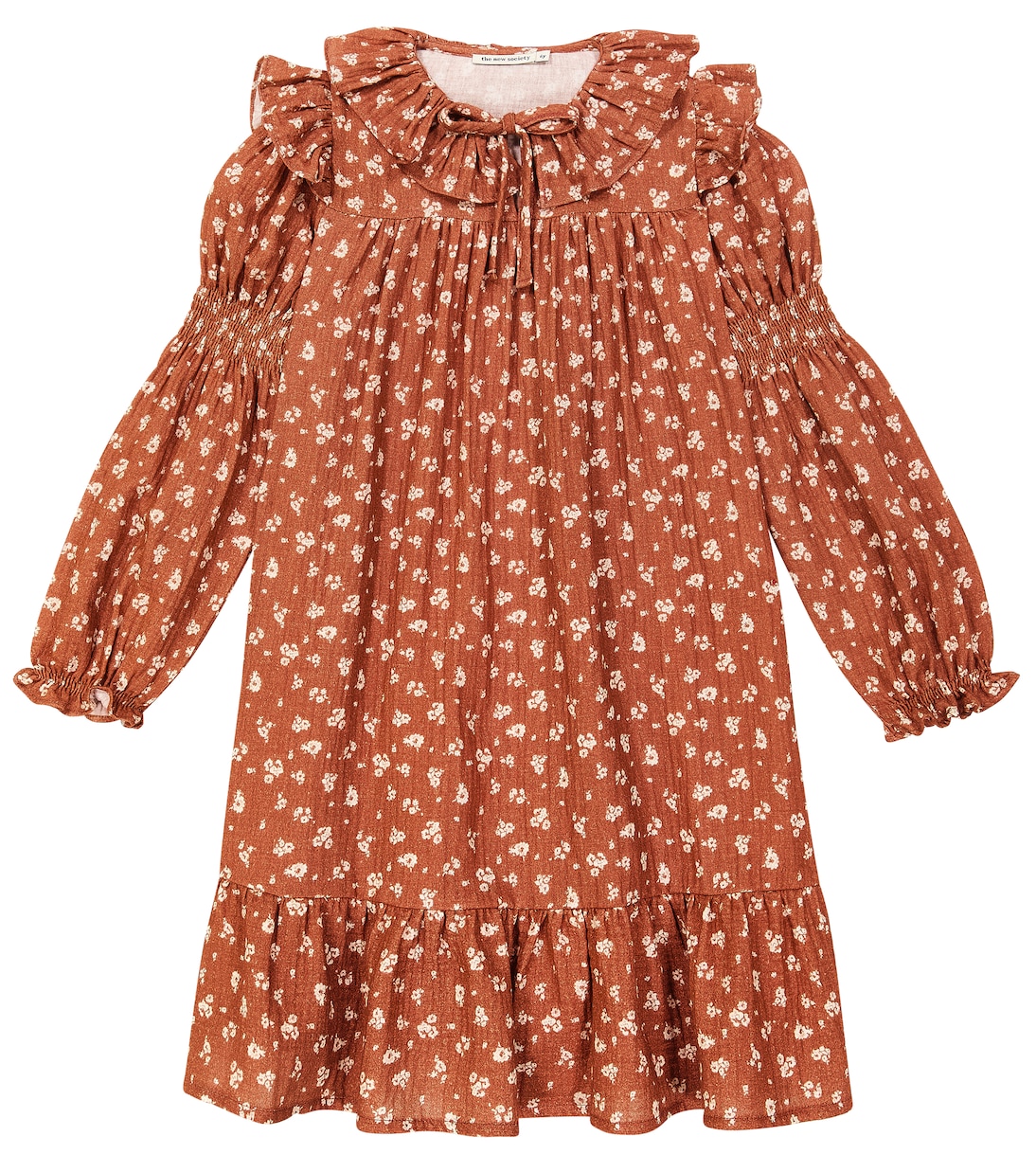 Abito Barbara in cotone con ruches | The New Society