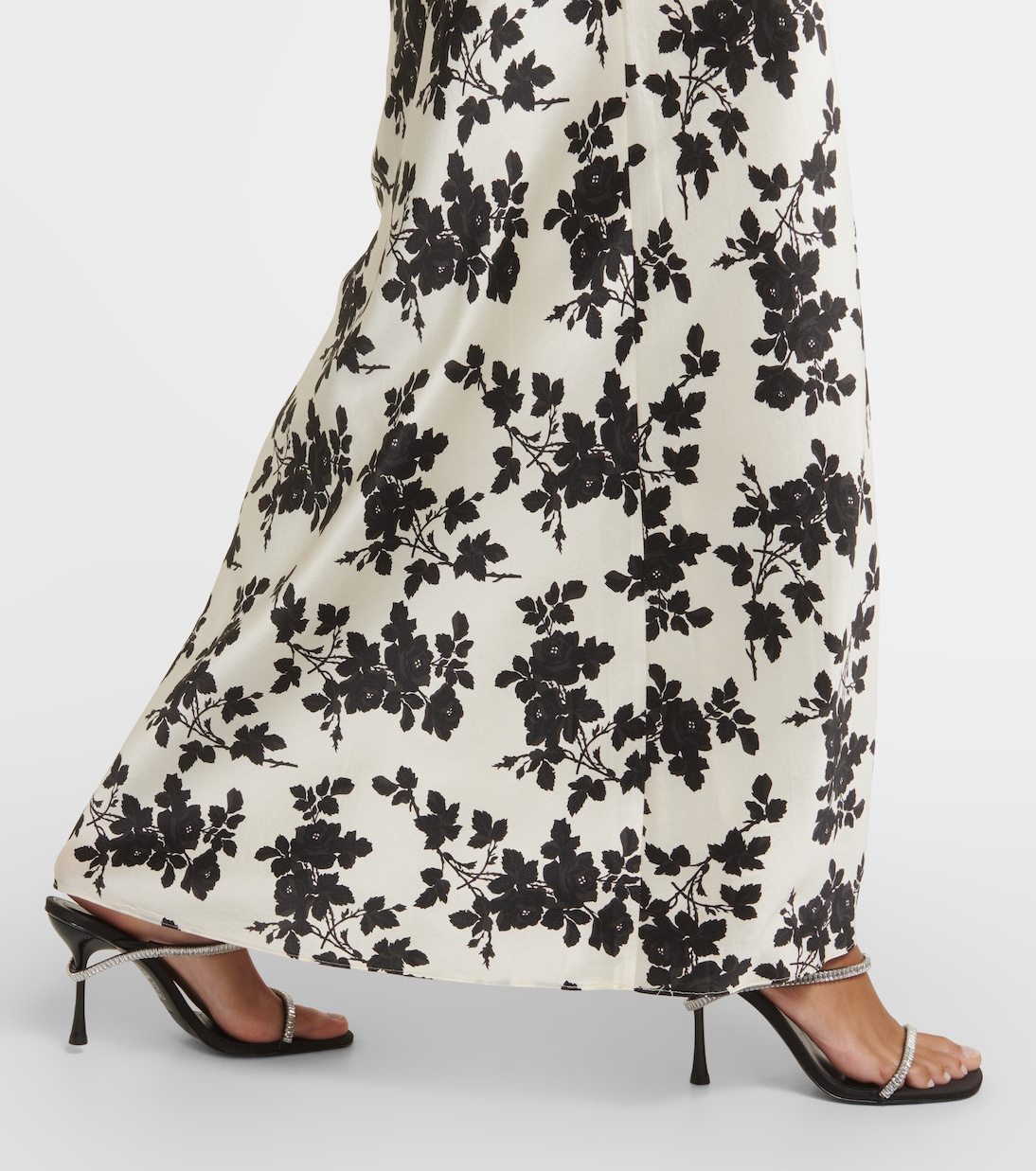 Robe longue Hamina en soie mélangée à fleurs | Veronica Beard