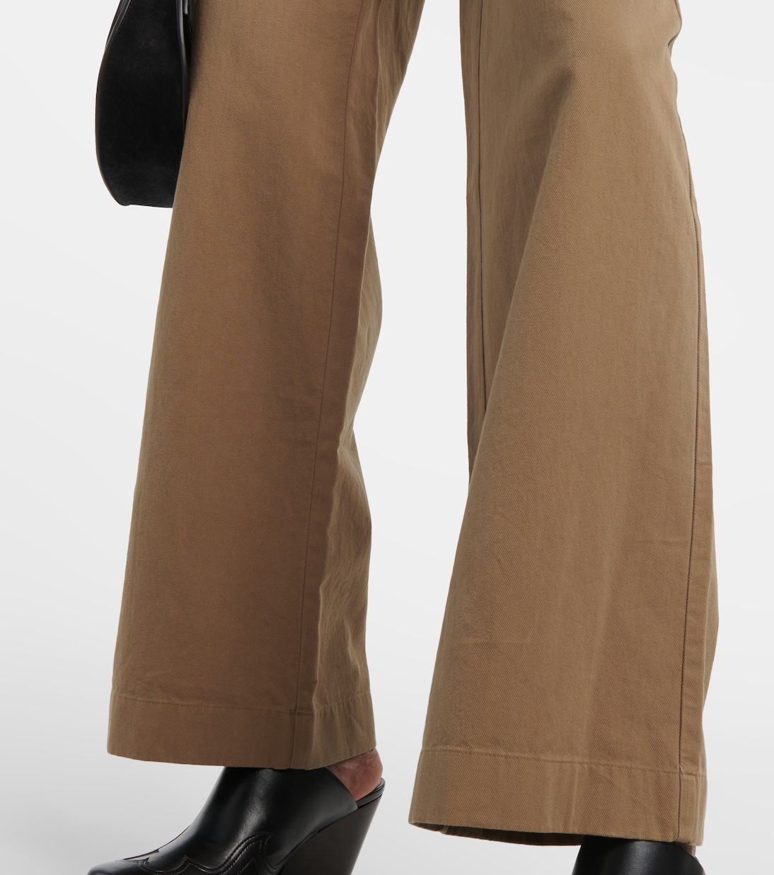 Weite Hose aus Baumwoll-Twill | Vince