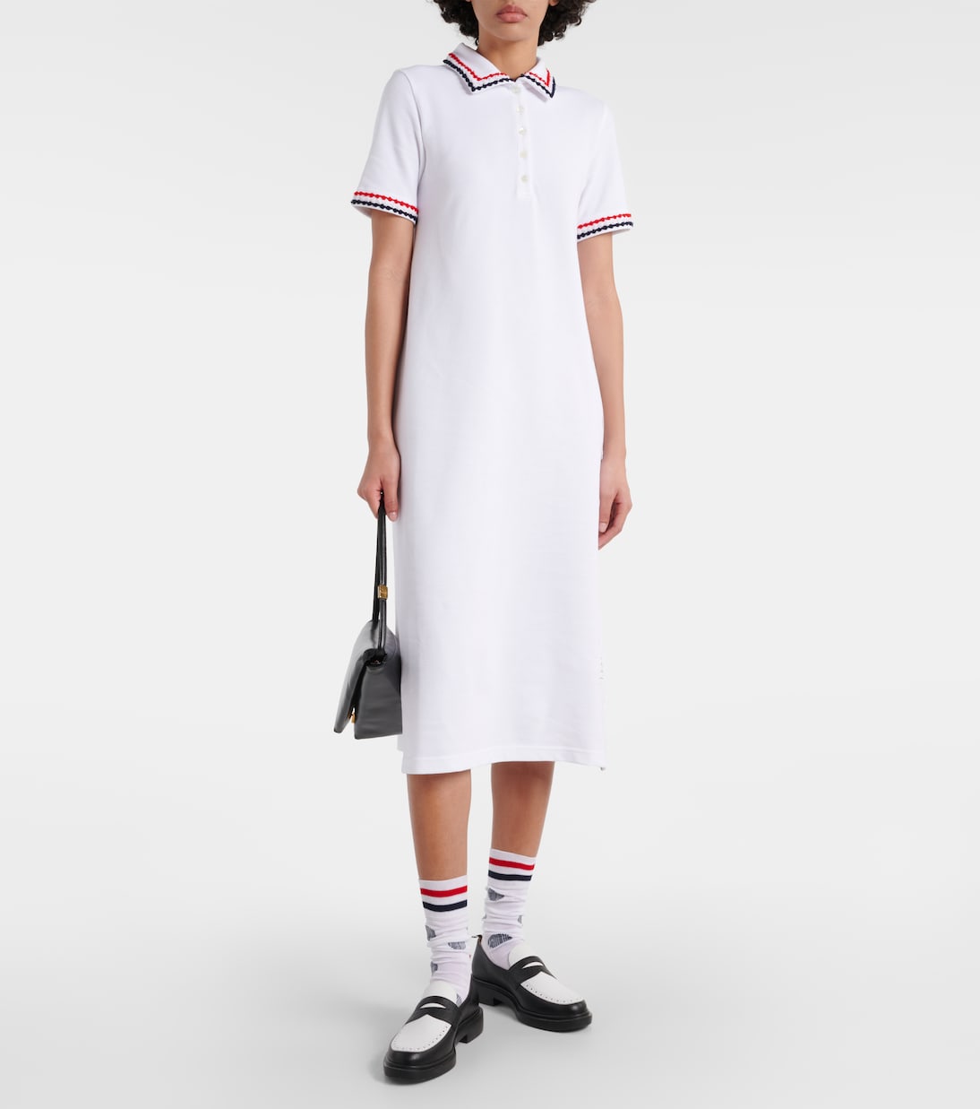 Abito midi in piqué di cotone | Thom Browne