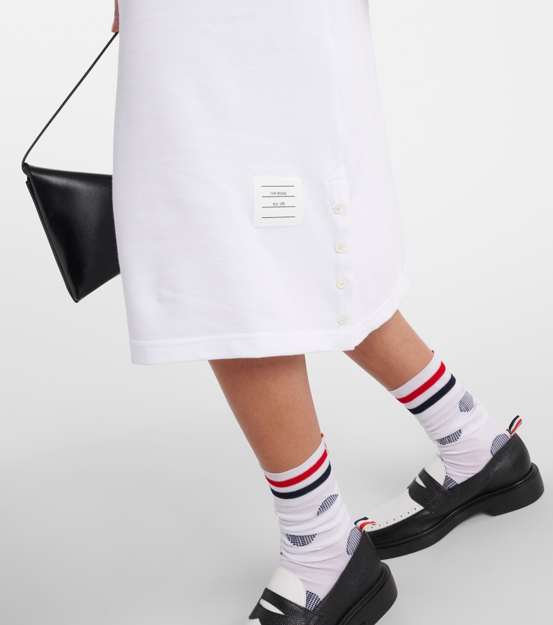 Abito midi in piqué di cotone | Thom Browne