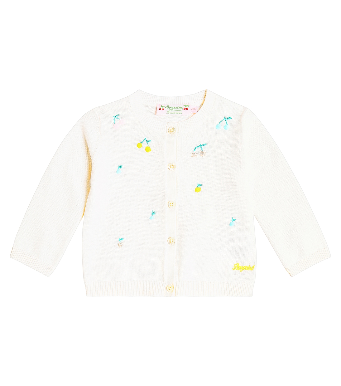 Bébé – Cardigan Claudie brodé en coton | Bonpoint