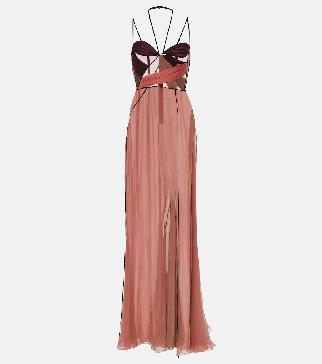 Maxikleid Mae aus Satin | Nensi Dojaka
