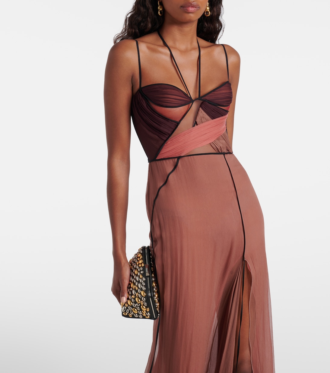 Maxikleid Mae aus Satin | Nensi Dojaka