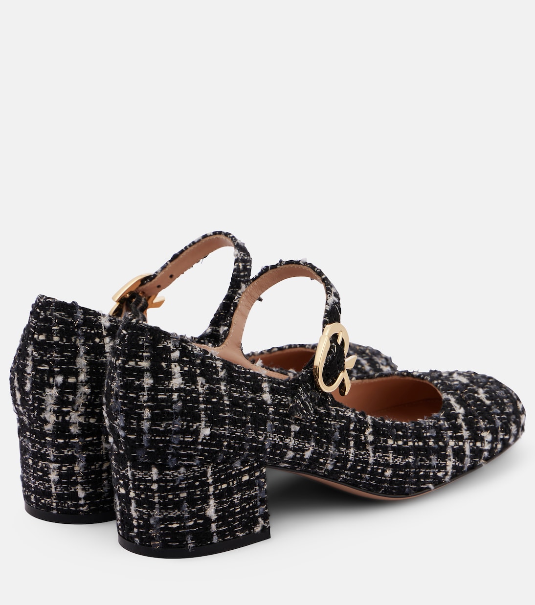 Pumps Mary Ribbon 45 in bouclé | Gianvito Rossi
