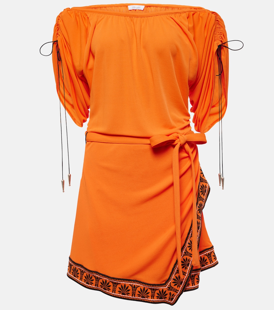 Vestido corto de hombros descubiertos | Rabanne