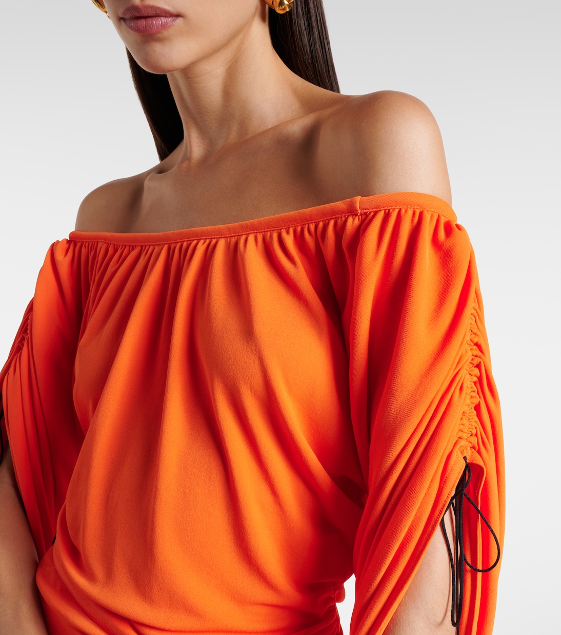 Vestido corto de hombros descubiertos | Rabanne