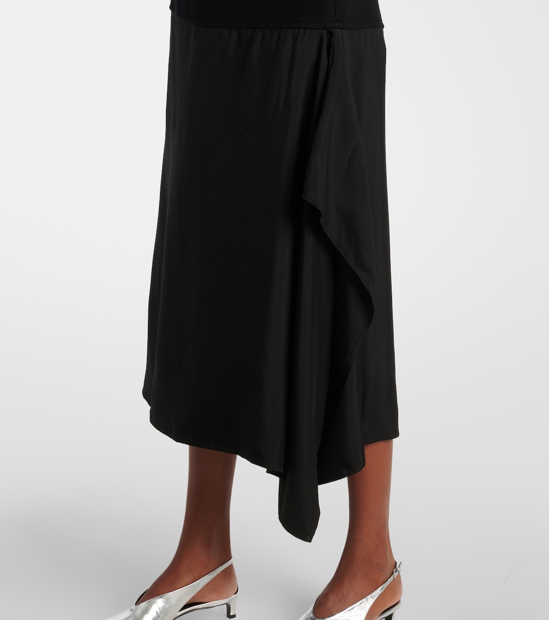 Asymmetric wool miniskirt | Jil Sander