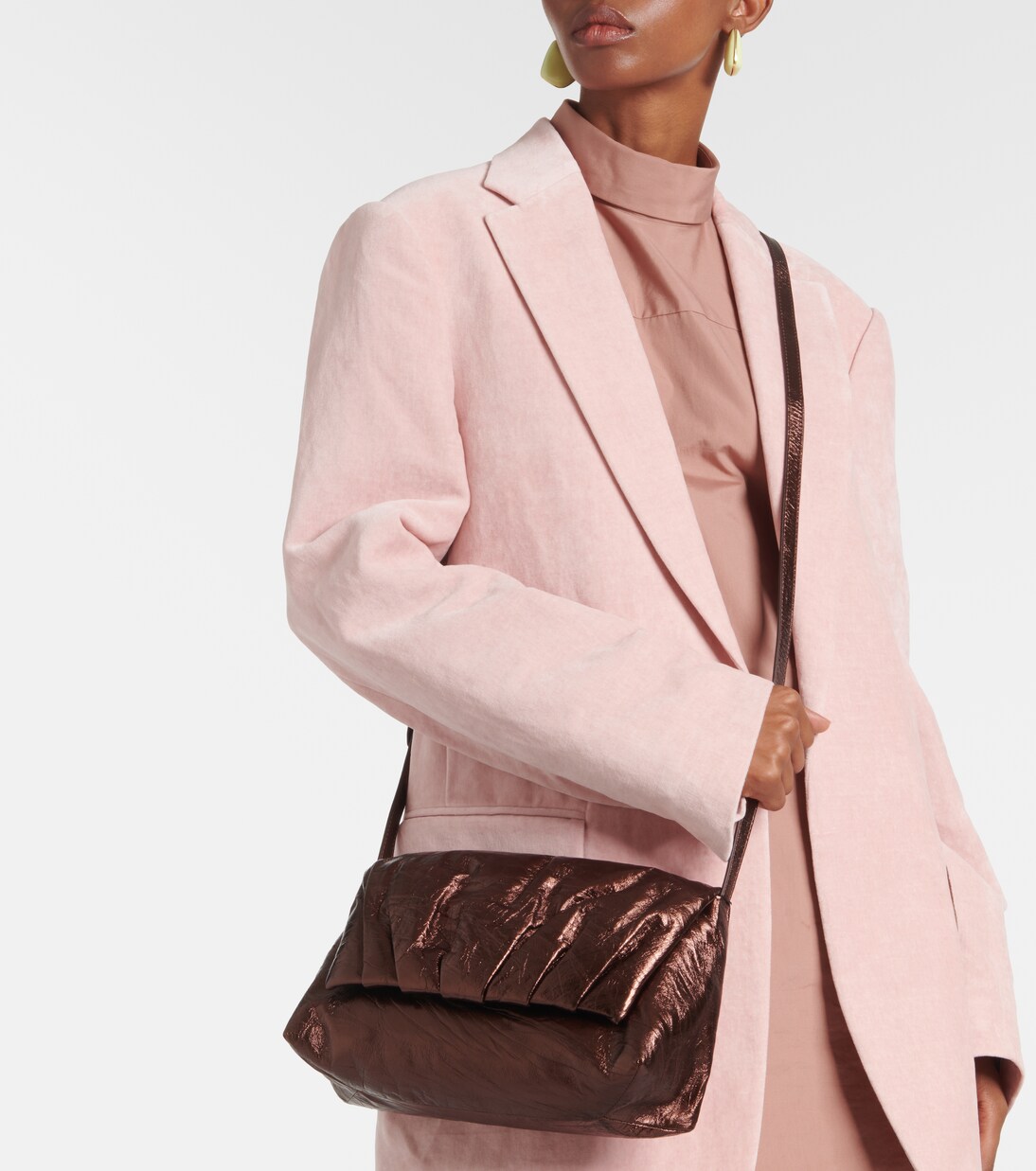 Sac en cuir métallisé | Dries Van Noten
