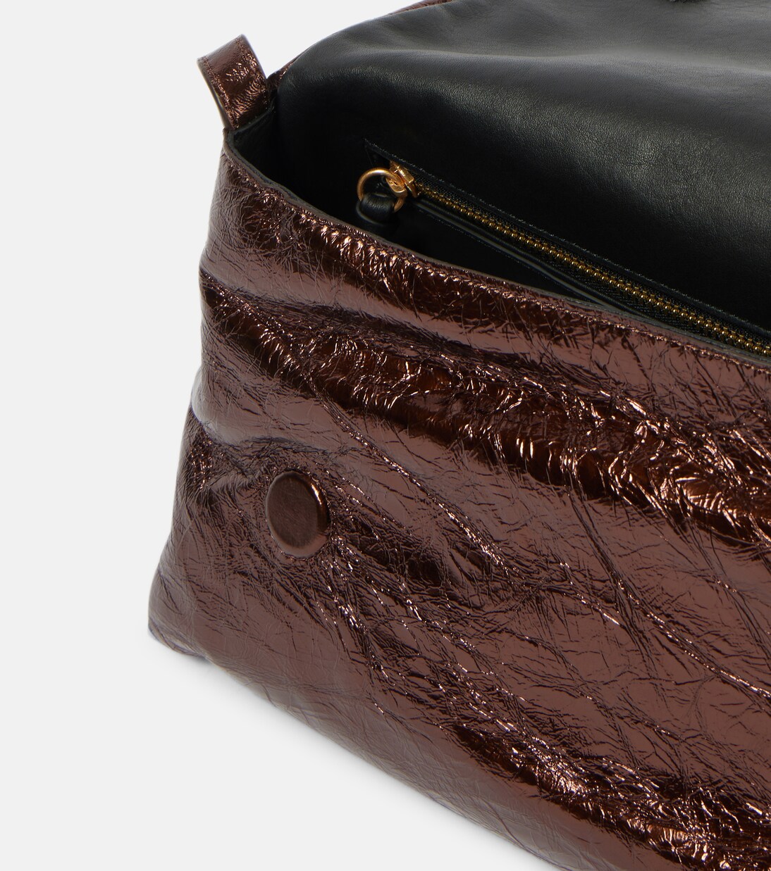 Sac en cuir métallisé | Dries Van Noten