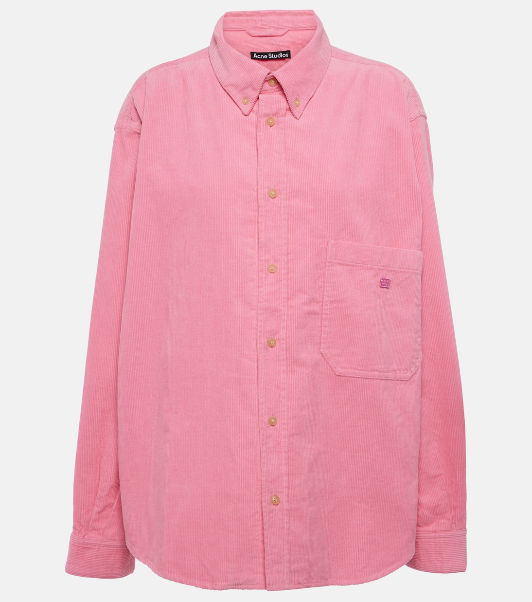 Sobrecamisa de pana de algodón con logo | Acne Studios