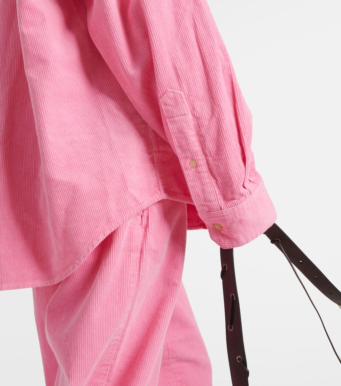 Sobrecamisa de pana de algodón con logo | Acne Studios