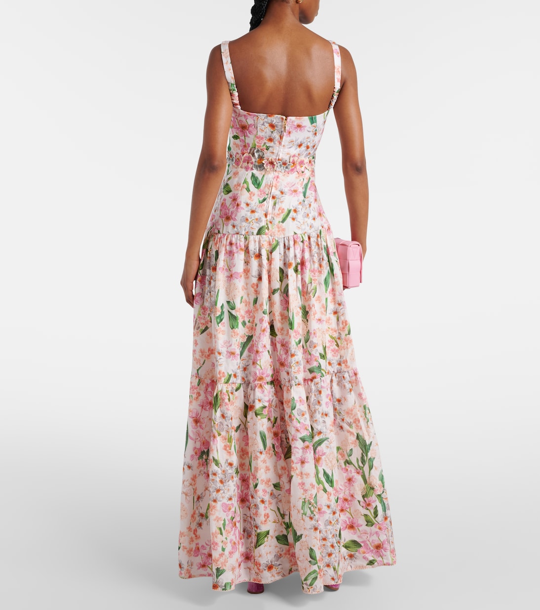 Lima floral linen maxi dress | Agua by Agua Bendita