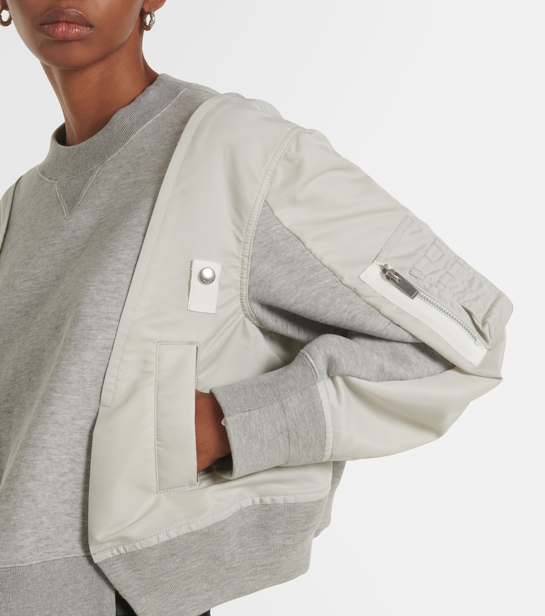 Pull en coton mélangé | Sacai