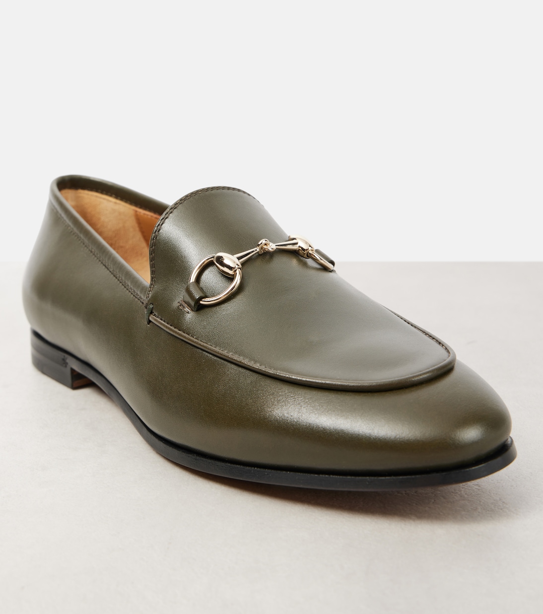 Loafers Gucci Jordaan Horsebit aus Leder | Gucci