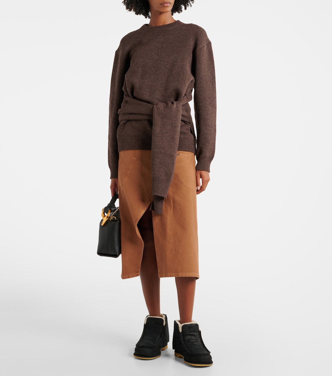 Botines de piel con forro de borrego | JW Anderson