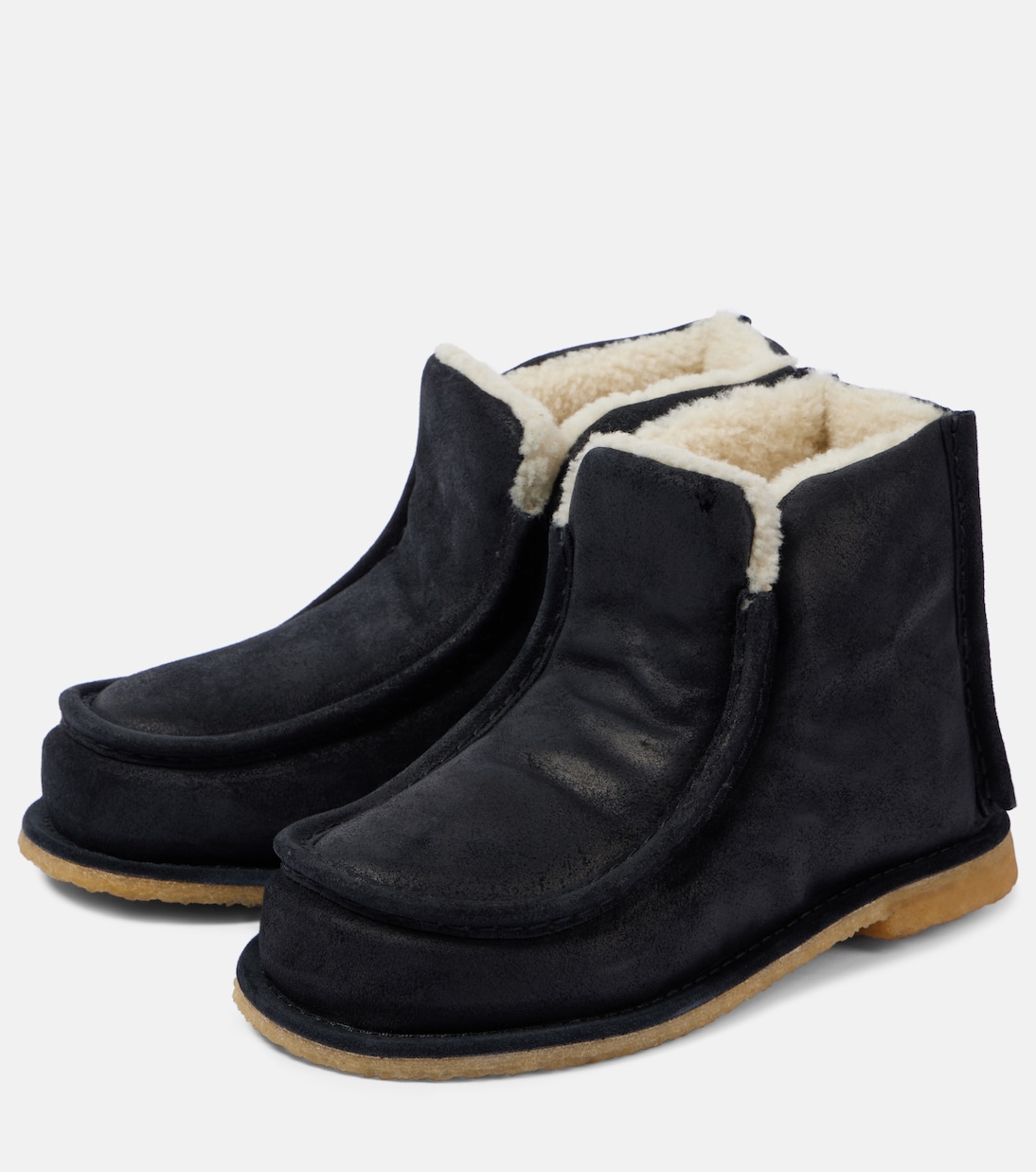Botines de piel con forro de borrego | JW Anderson