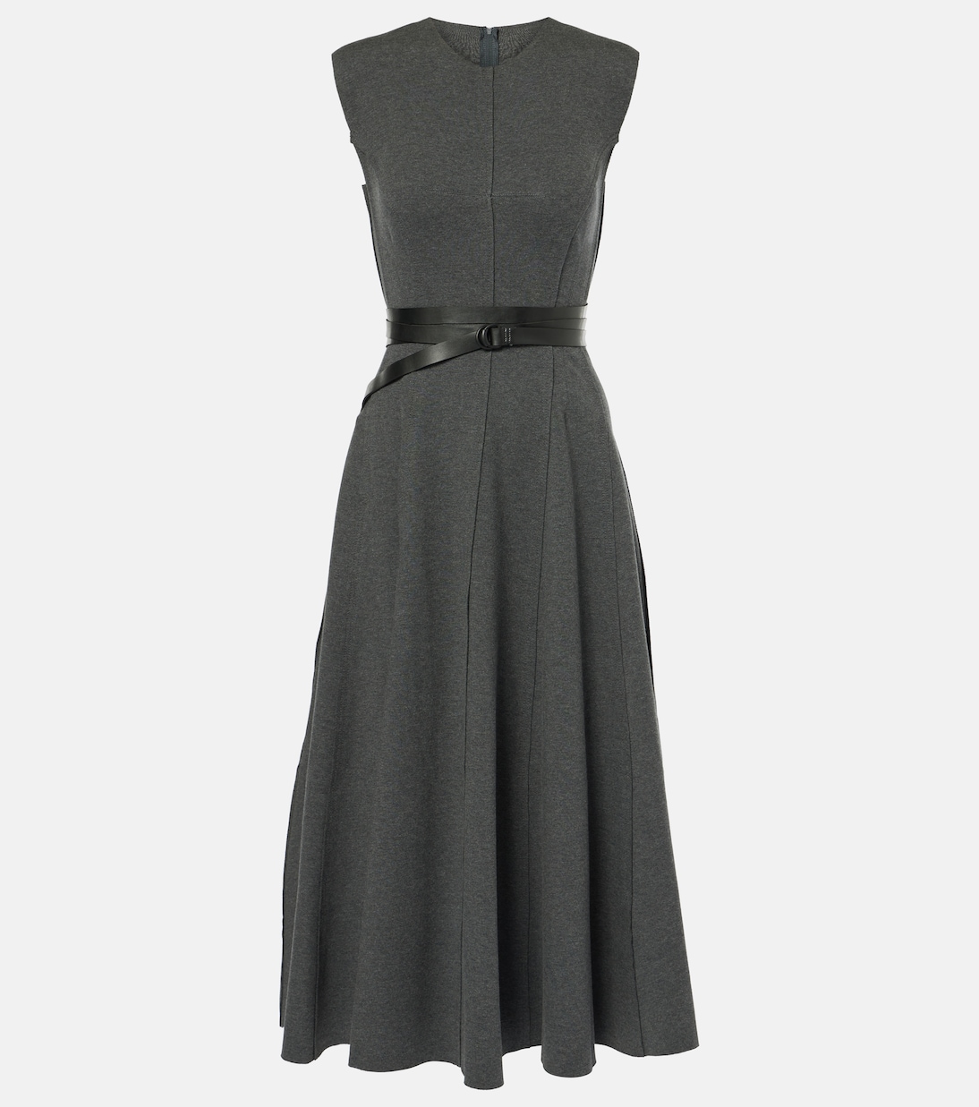 Vestido midi Grace de mezcla de algodón | Norma Kamali