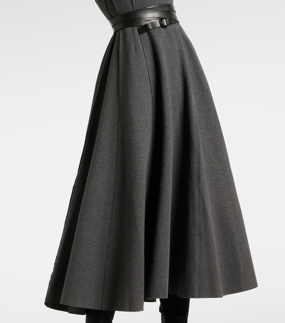 Vestido midi Grace de mezcla de algodón | Norma Kamali