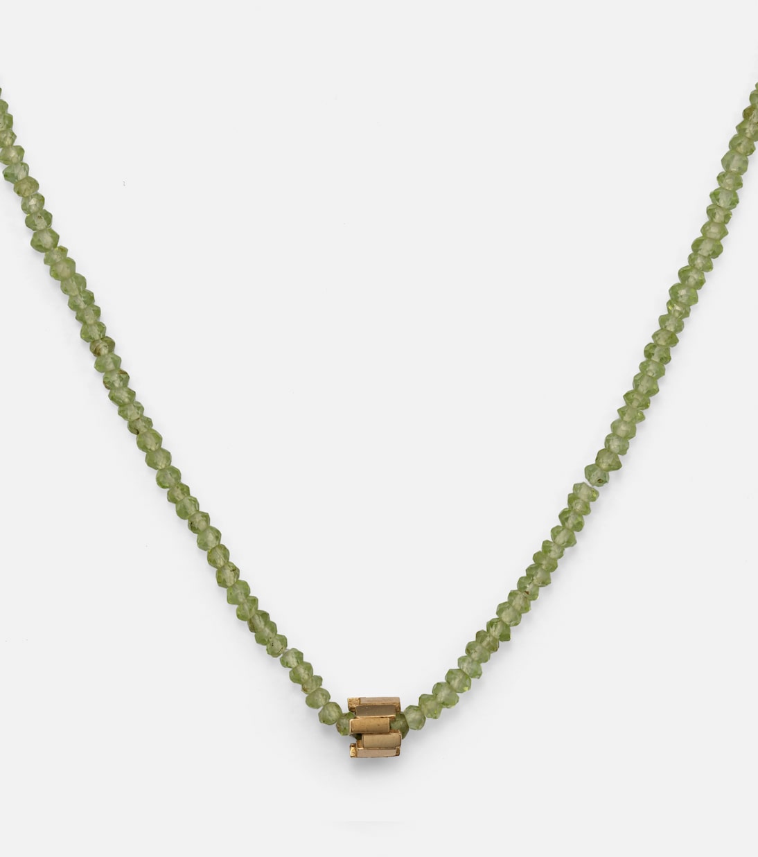 Collana moderna in oro 18kt con perline e peridoti di SUZANNE KALAN