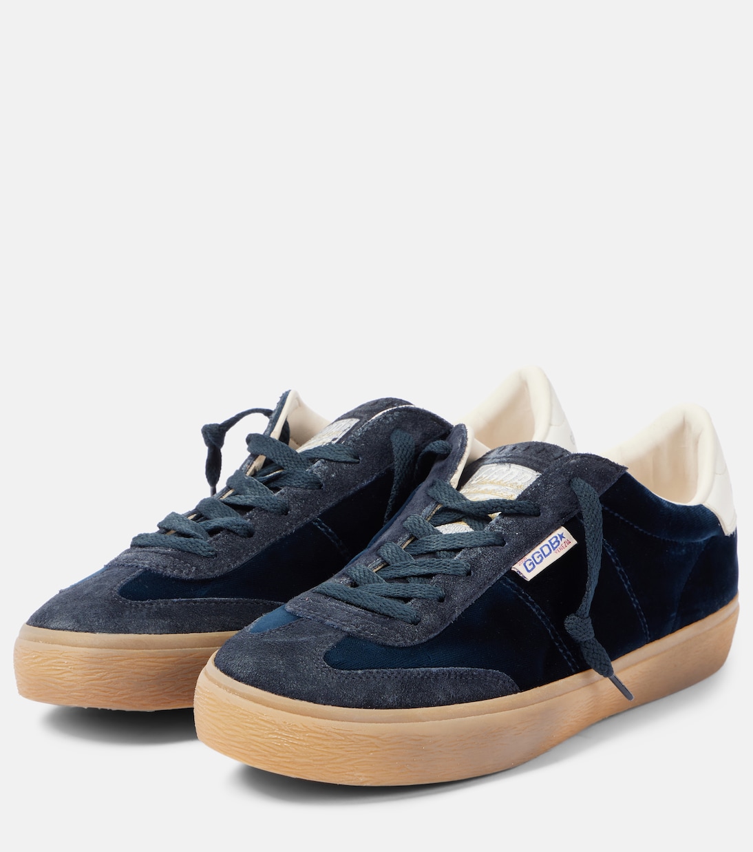 Scarpe da ginnastica Soul Star in velluto e pelle scamosciata di Golden Goose