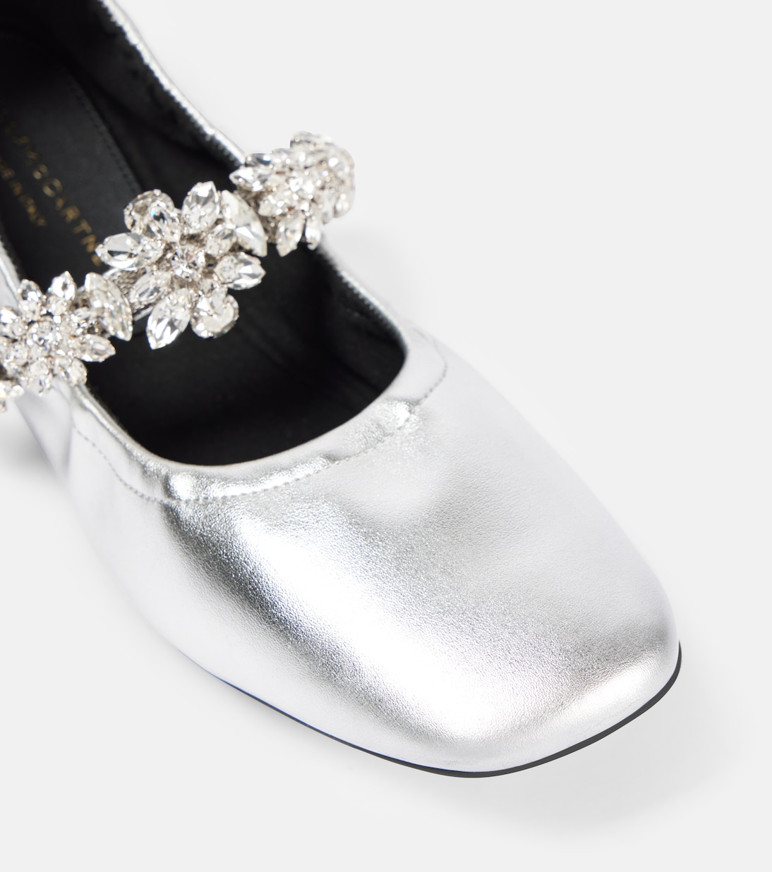 STELLA MCCARTNEY Ballerine in Finta Pelle Metallizzata Elsa per Giovani Stilisti