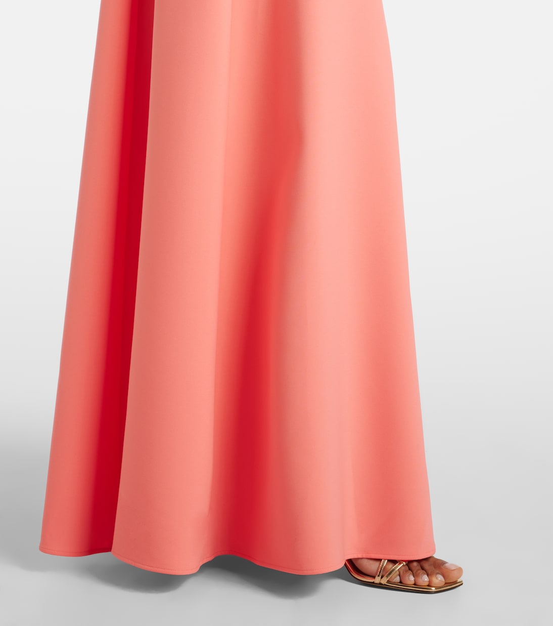Abito lungo in crêpe con fiocco | Carolina Herrera