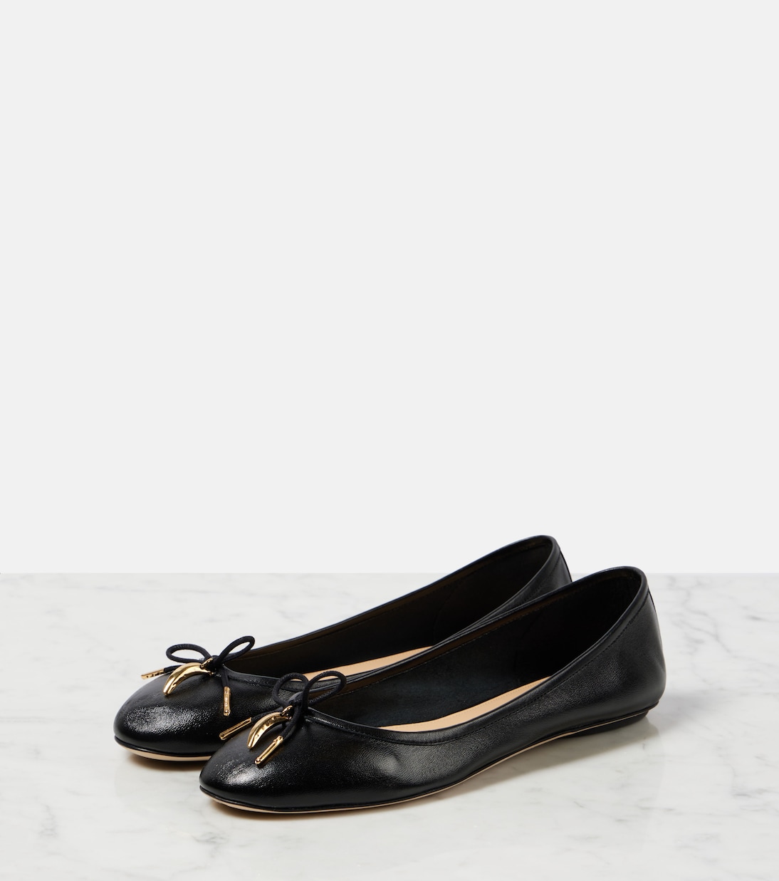 Bailarinas Iris de piel con lazo | Chloé