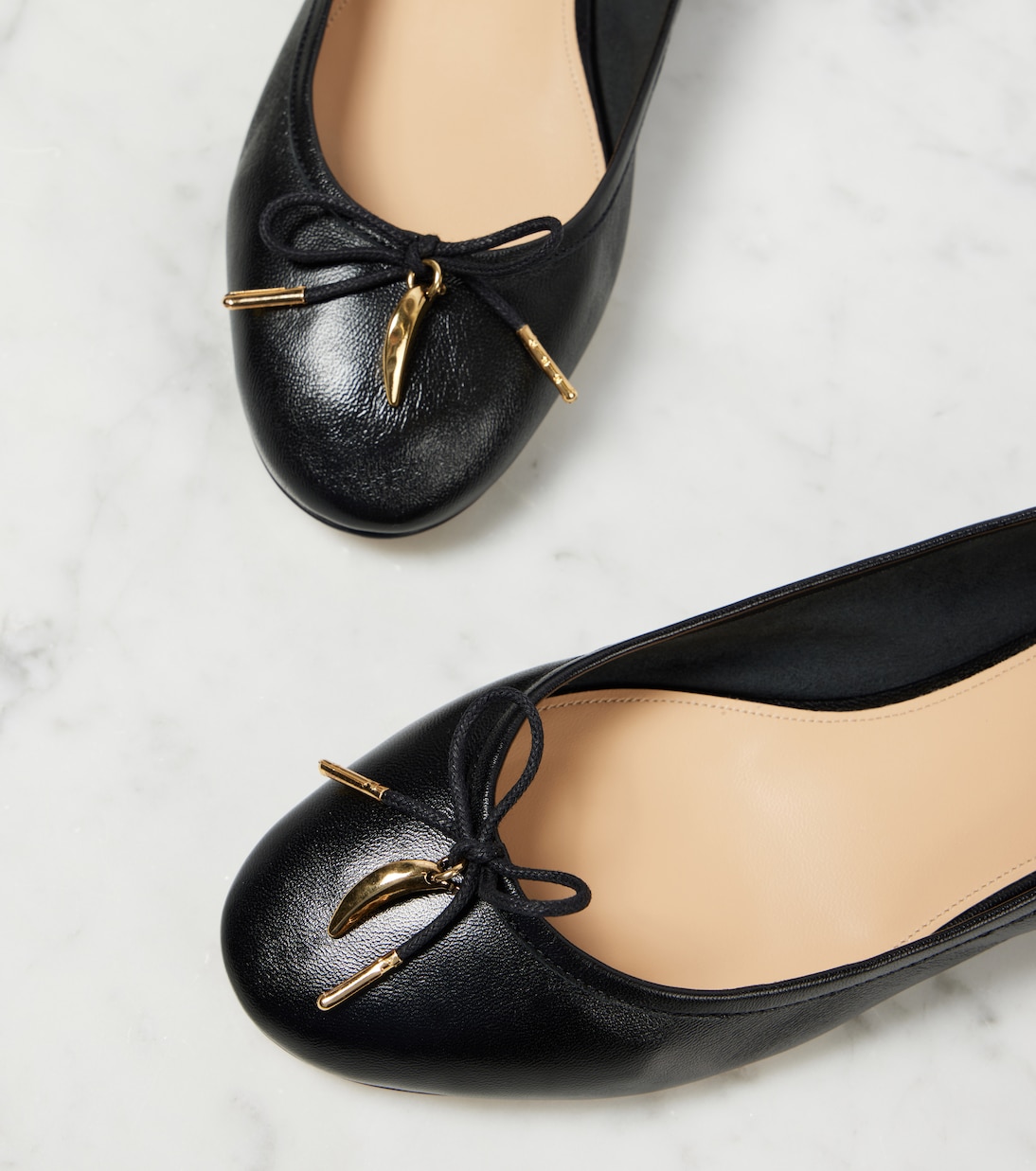 Bailarinas Iris de piel con lazo | Chloé