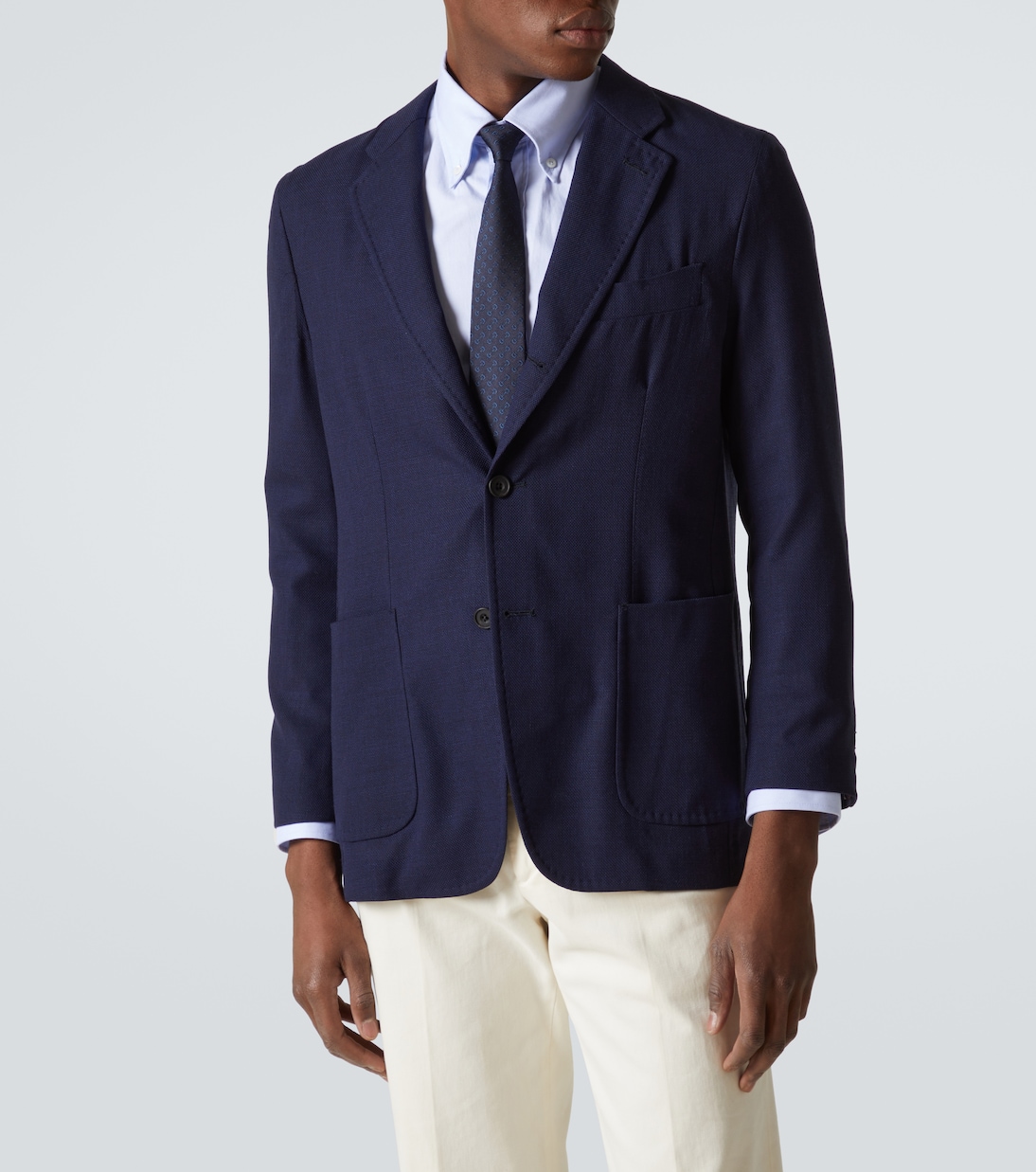 Wool grisaille blazer | Rubinacci