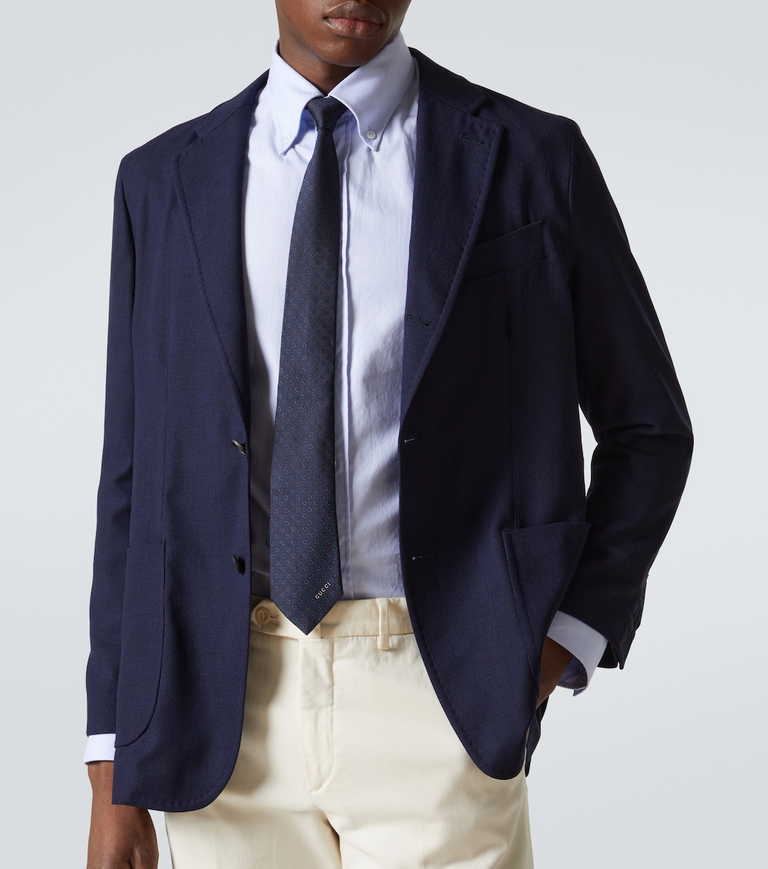 Wool grisaille blazer | Rubinacci