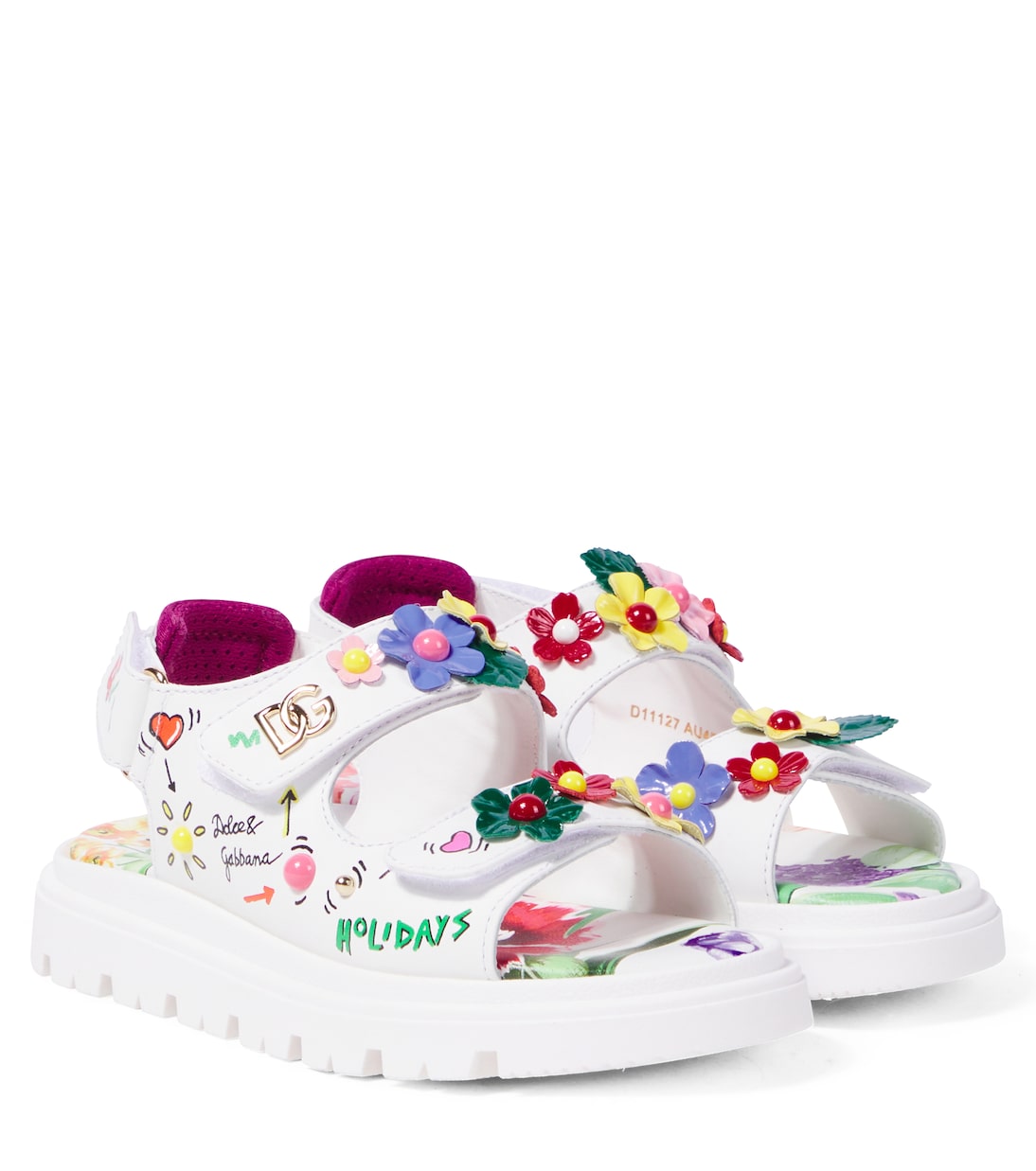 Sandali in pelle stampata | Dolce&Gabbana Kids