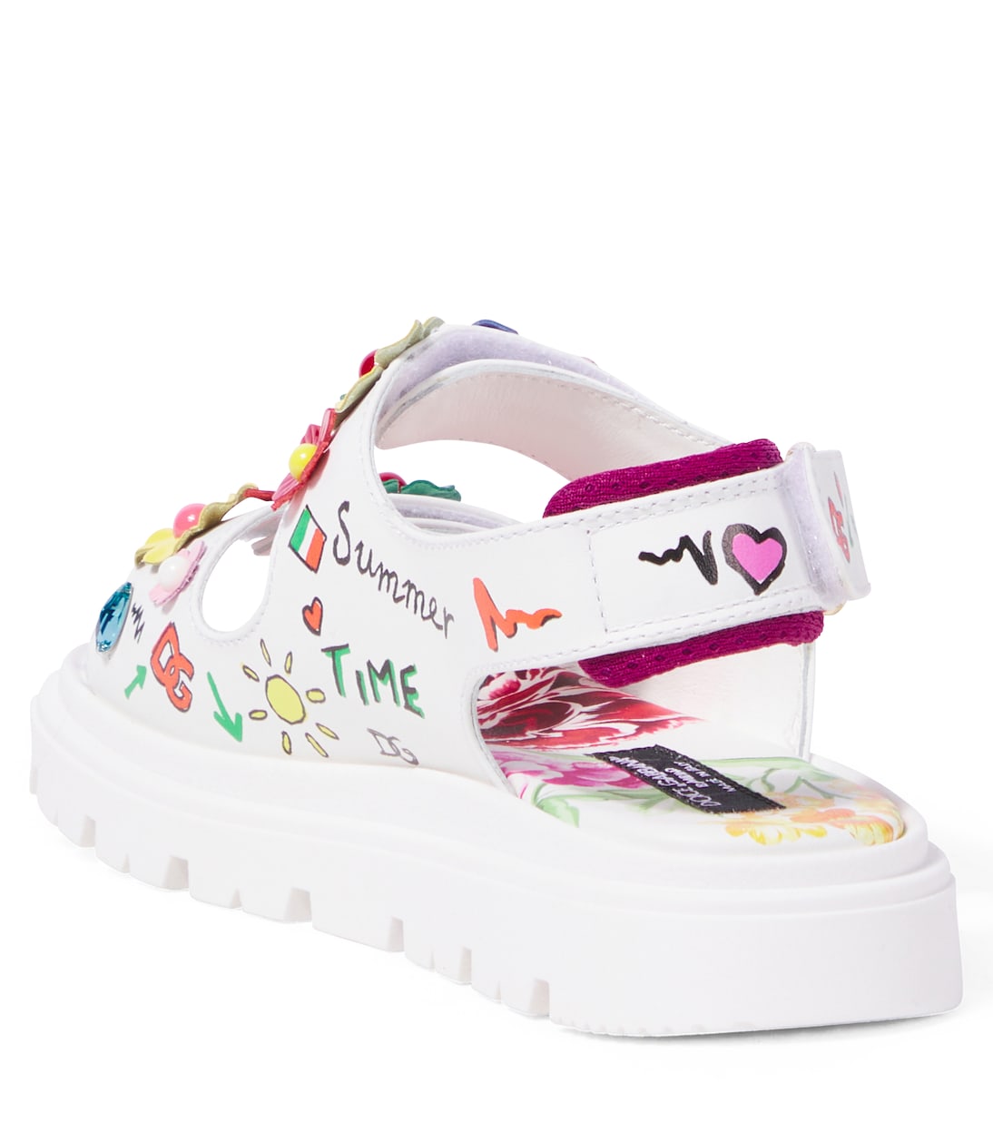 Sandali in pelle stampata | Dolce&Gabbana Kids