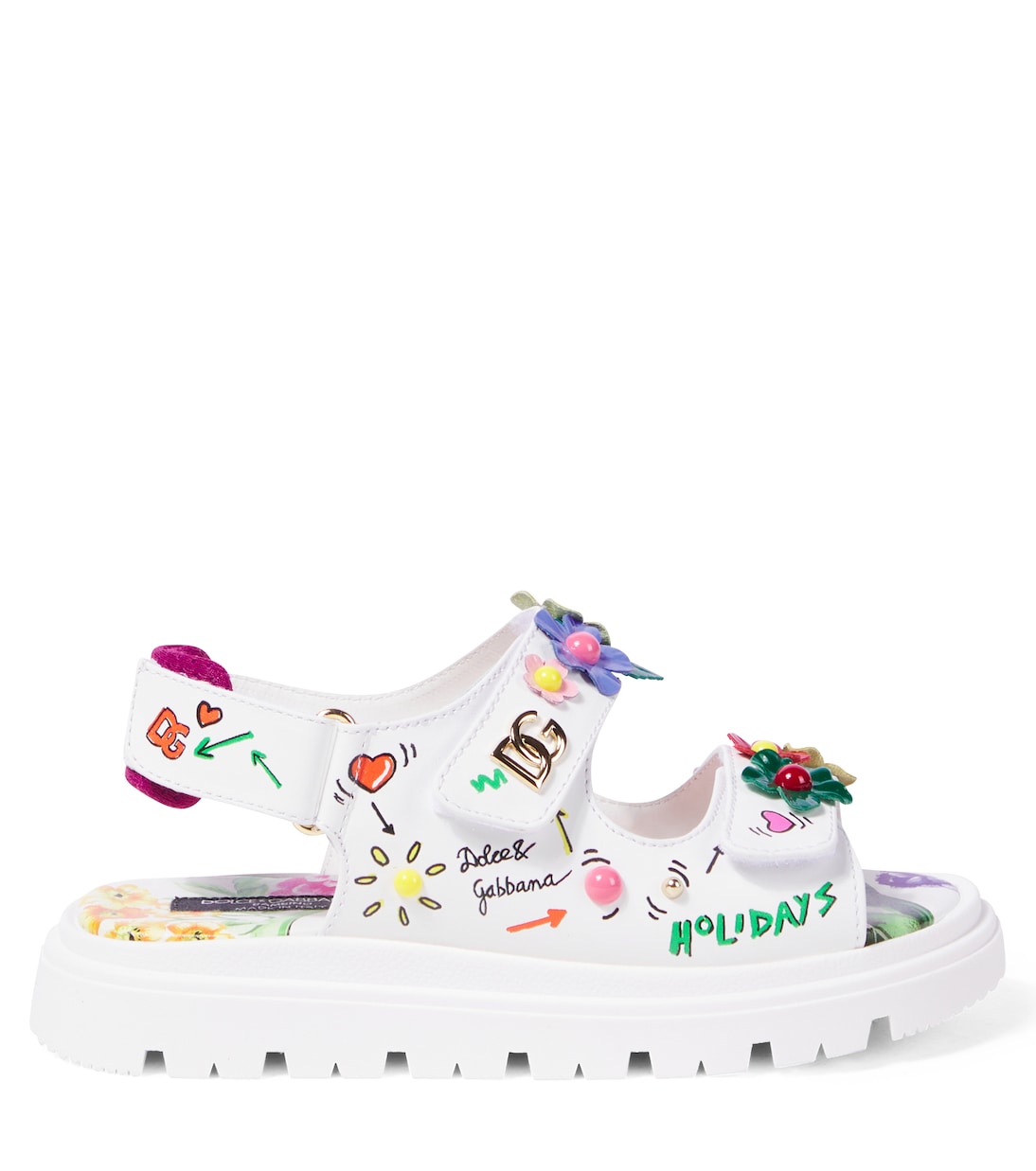 Sandali in pelle stampata | Dolce&Gabbana Kids