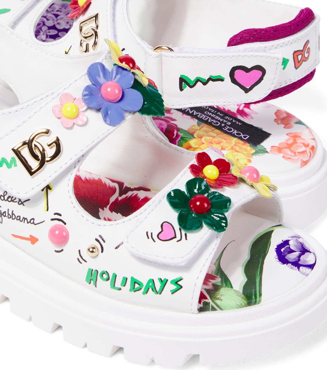 Sandali in pelle stampata | Dolce&Gabbana Kids
