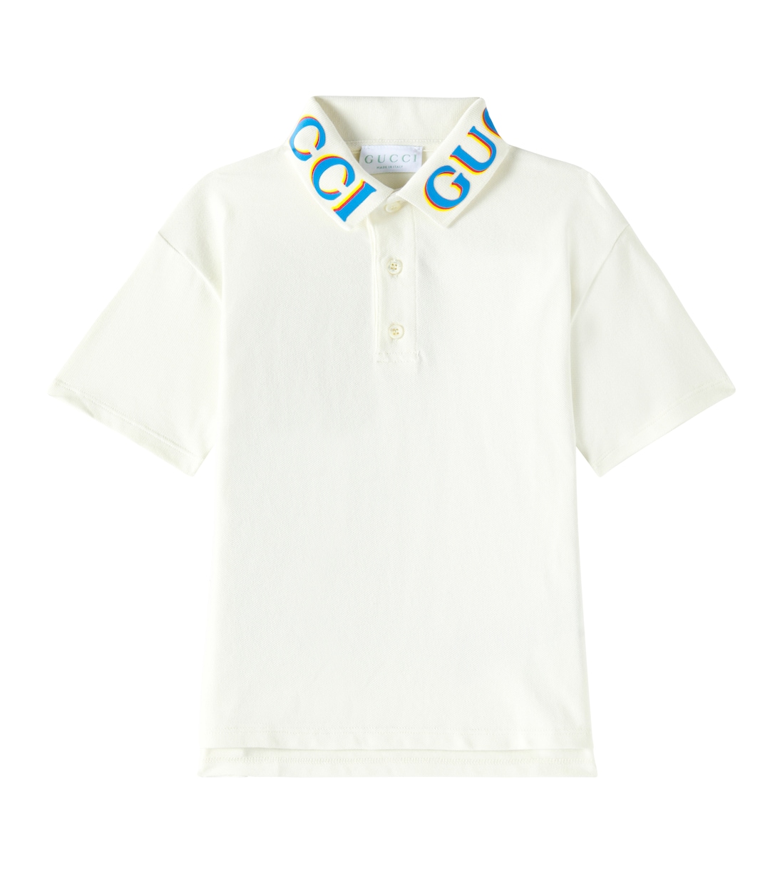 Polo in misto cotone con logo | Gucci Kids