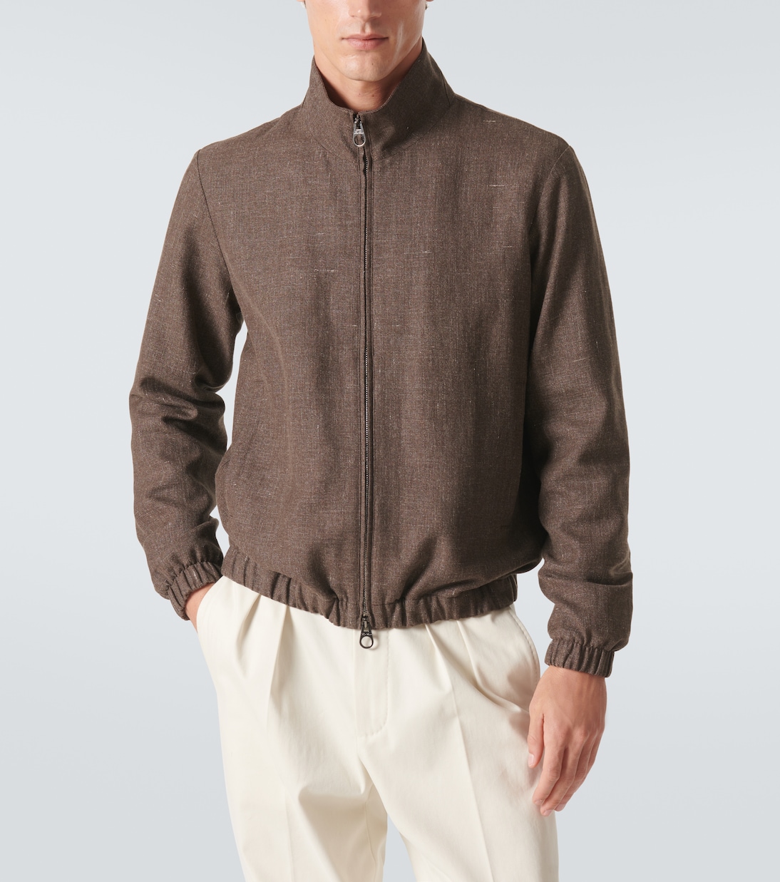 Loro Piana linen and wool bomber jacket | Loro Piana